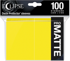 Ultra Pro - Sleeves - Pro Matte Eclipse - Lemon Yellow 100 ct