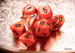 Chessex - Mini Vortex Orange/Black 7pc - CHX20433