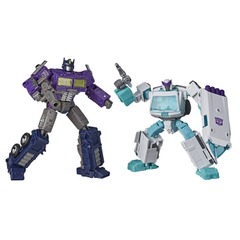 Transformers Generations Select - War for Cybertron - Shattered Glass Optimus Prime & Rachet Action Figure Set