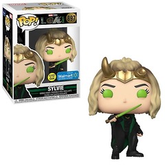 Pop! Loki - Sylvie (#897) Walmart Exclusive Glows In The Dark (used, see description)