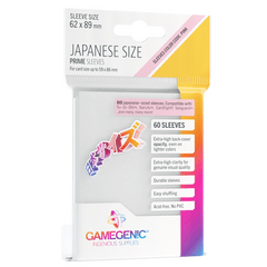 Gamegenic - Japanese Size Sleeves Prime - White 60 ct