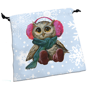 Dice Bag - Festive Owls