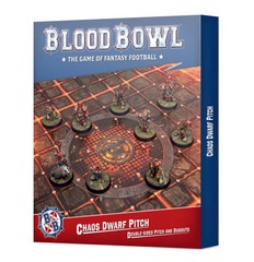 Blood Bowl - Chaos Dwarf Team - Team Pitch And Dugouts