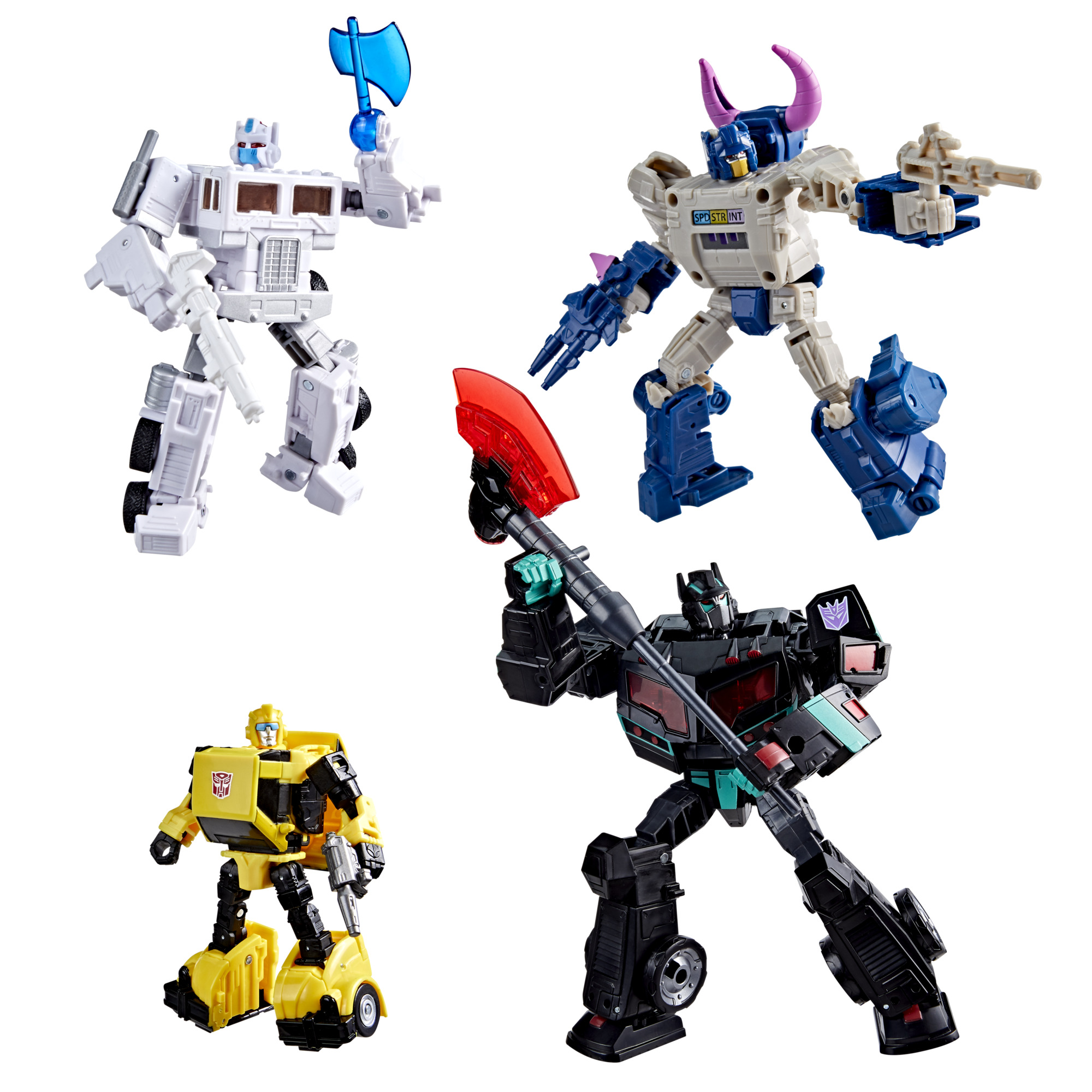 Transformers - Age of the Primes - Autobot vs Decepticon 4pack (Ultra Magnus, Autobot Bumper, Horri-Bull, Nemesis Prime)