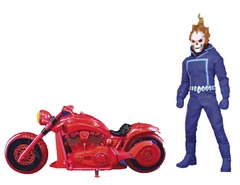 Mezco - One:12 Marvel - Ghost Rider & Hell Cycle Action Figure Set