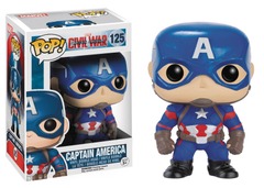 Pop! Marvel Captain America Civil War- Captain America (#125) (used, see description)