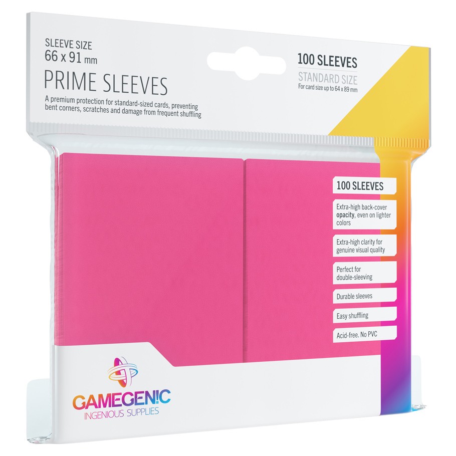 Gamegenic - Sleeves Prime - Pink 100 ct