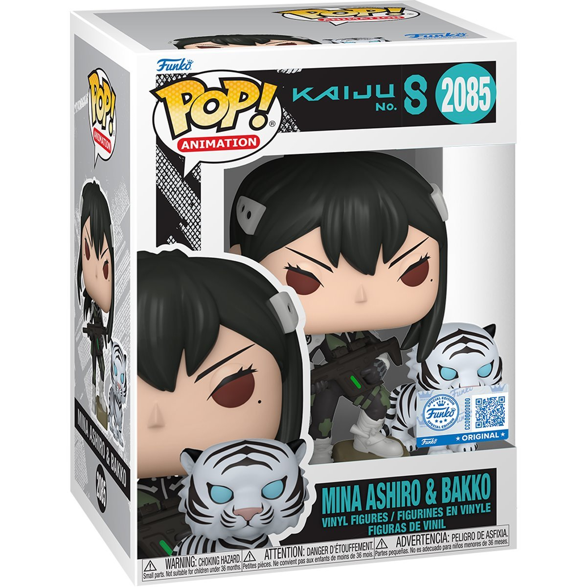 Pop! Animation - Kaiju No 8 - Mina Ashiro & Bakko Vinyl Figure (Funko #2085) Entertainment Earth Exclusive
