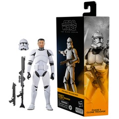 Star Wars The Black Series - The Clone Wars - Phase II Clone Trooper 6in Action Figure