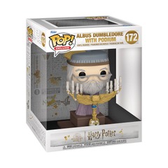 Pop! Movies - Harry Potter and the Prisoner of Azkaban - Albus Dumbledore with Podium Deluxe Vinyl Fig