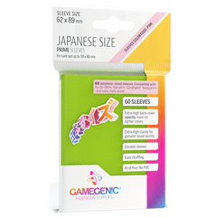 Gamegenic - Japanese Size Sleeves Prime - Lime 60 ct