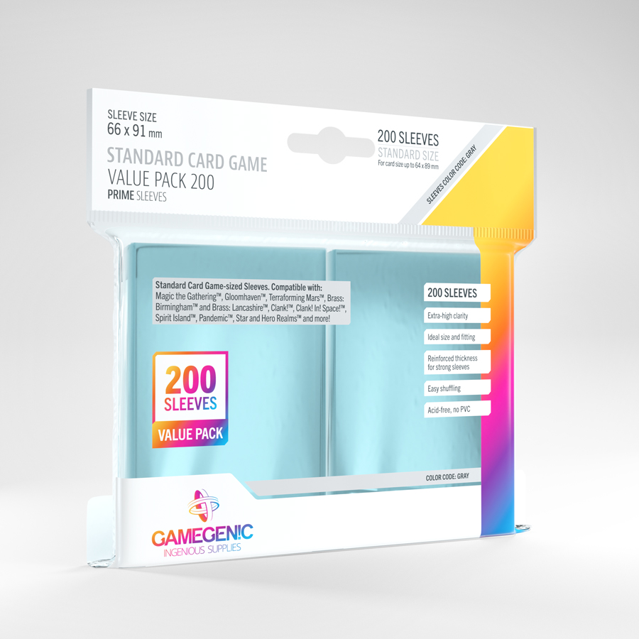 Gamegenic - Sleeves - Value Pack Standard 200ct
