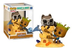 Pop! Moment - Marvel's Guardians of the Galaxy - Rocket & Groot Beach Day Vinyl Fig