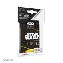 Gamegenic - Star Wars Unlimited Art Sleeves - Card Black Yellow 60ct