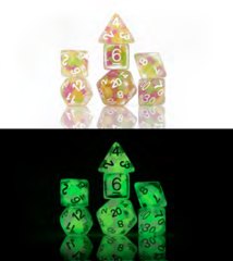 Sirius Dice - Melon Ball Glowworm 7pc Set
