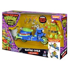 TMNT Mutant Mayhem - Battle Cycle With Exclusive Raphael Action Figure Set