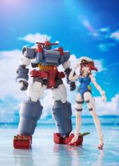 Combined Giant Ship Yamato - Gattai Robot Musashi w/ Nagisa Jinguji Plastic Model Kit