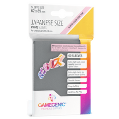 Gamegenic - Japanese Size Sleeves Prime - Dark Gray 60 ct