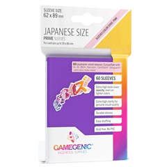 Gamegenic - Japanese Size Sleeves Prime - Purple 60 ct