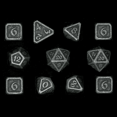 Mythica RPG Set - Dark Iron 11pc Set (Die Hard Dice)