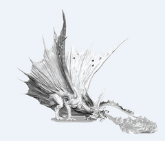 D&D Unpainted Minis - Adult Gold Dragon