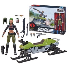 GI Joe Classified - Cobra - Zanya and Dreadnok Chameleon (Swamp Skier) Vehicle 6in Action Figure