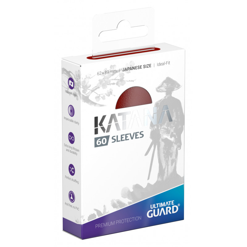 Ultimate Guard Katana Small Sleeves - Red (60ct)