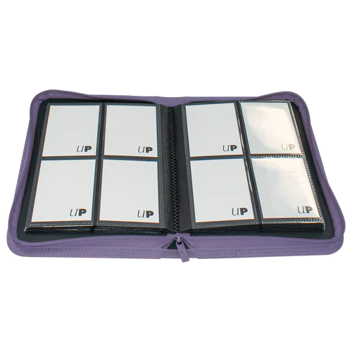 Ultra Pro 4-Pocket Zipper Vivid PRO-Binder - Purple