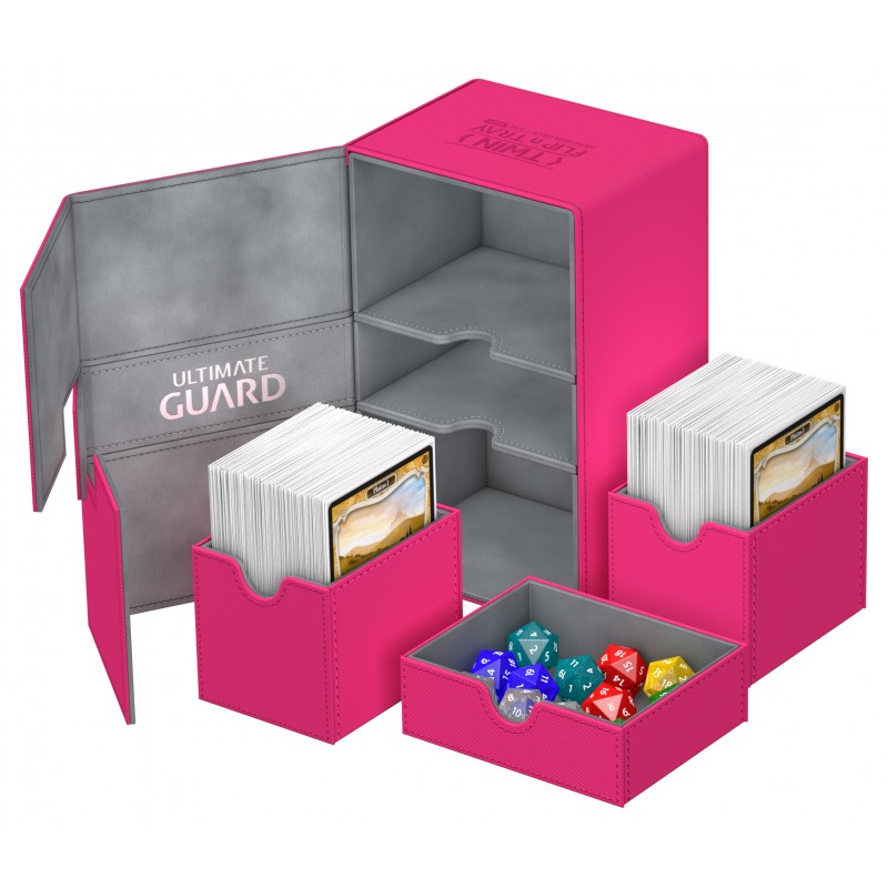 Ultimate Guard Twin FlipnTray 160+ Deck Case - Pink