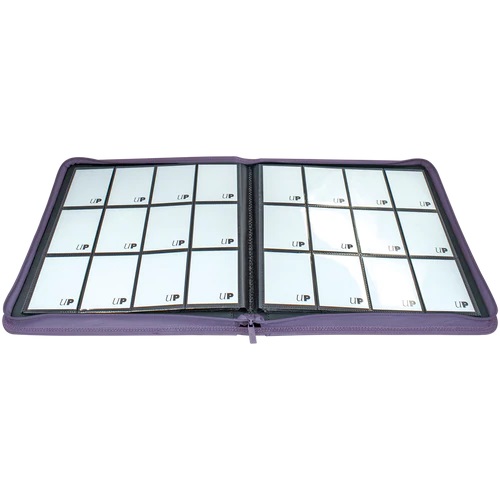 Ultra Pro 12-Pocket Zipper Vivid PRO-Binder - Purple