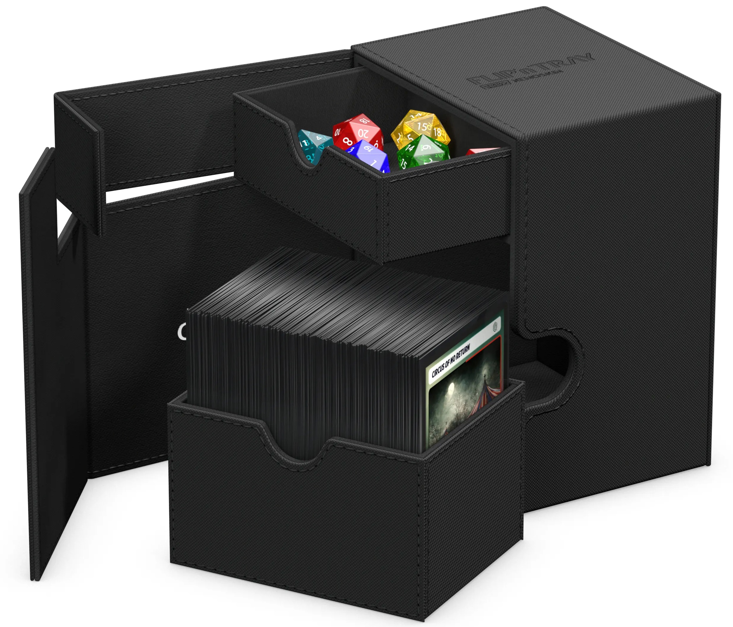 Ultimate Guard FlipnTray Monocolor 133+ Deck Case - Black