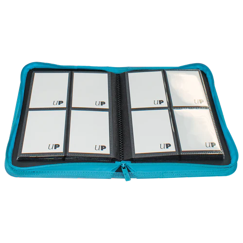 Ultra Pro 4-Pocket Zipper Vivid PRO-Binder - Teal