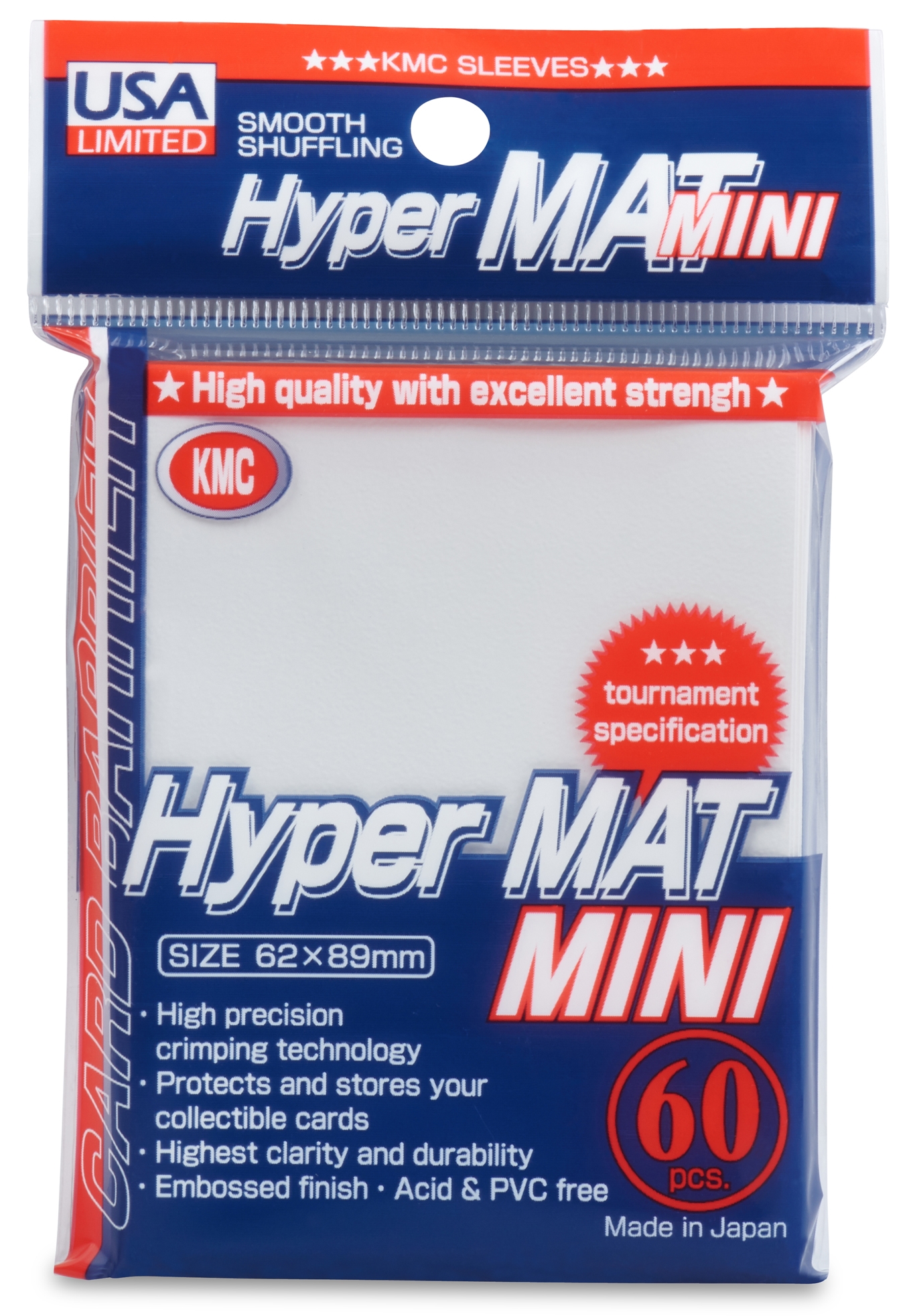 KMC Hyper Mat Small Sleeves - White (60ct)