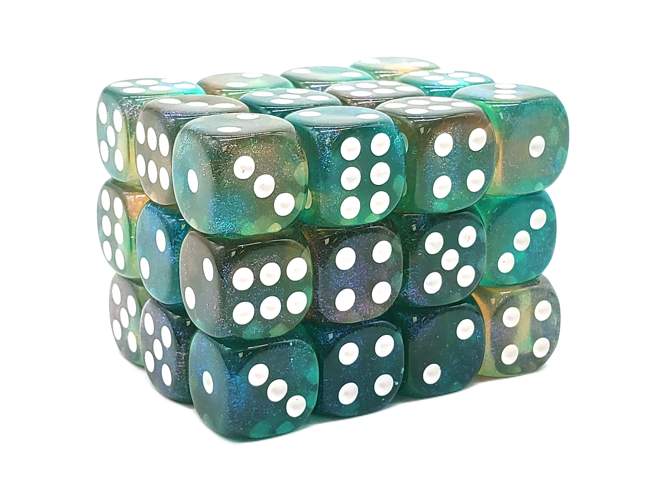 36ct 12mm D6 Dice Set: Galaxy - Fairy Lights