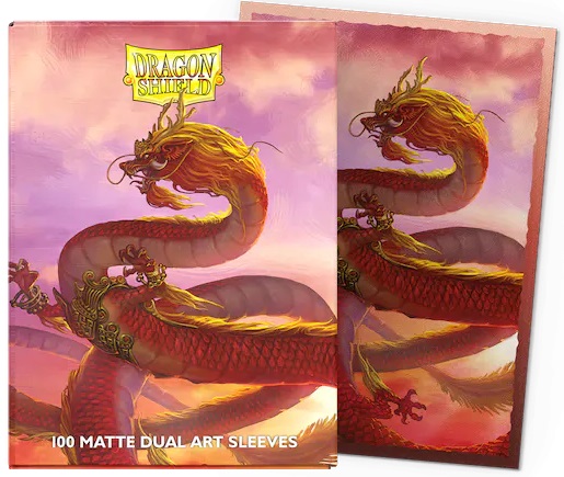 Dragon Shield Matte Dual Art Standard Sleeves - Wood Dragon (100 ct)