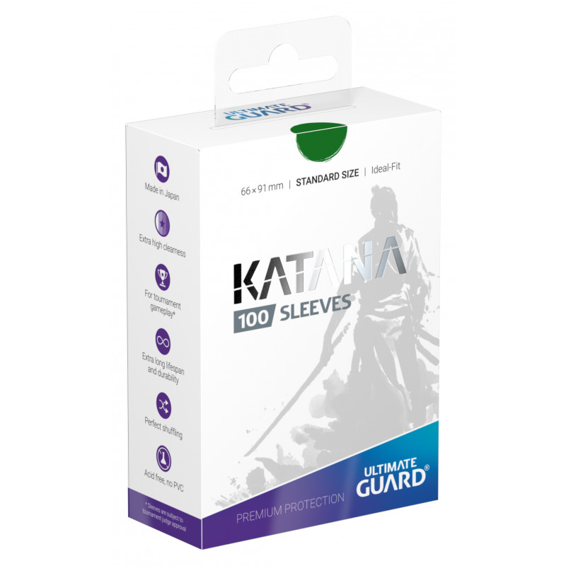 Ultimate Guard Katana Standard Sleeves - Green (100ct)