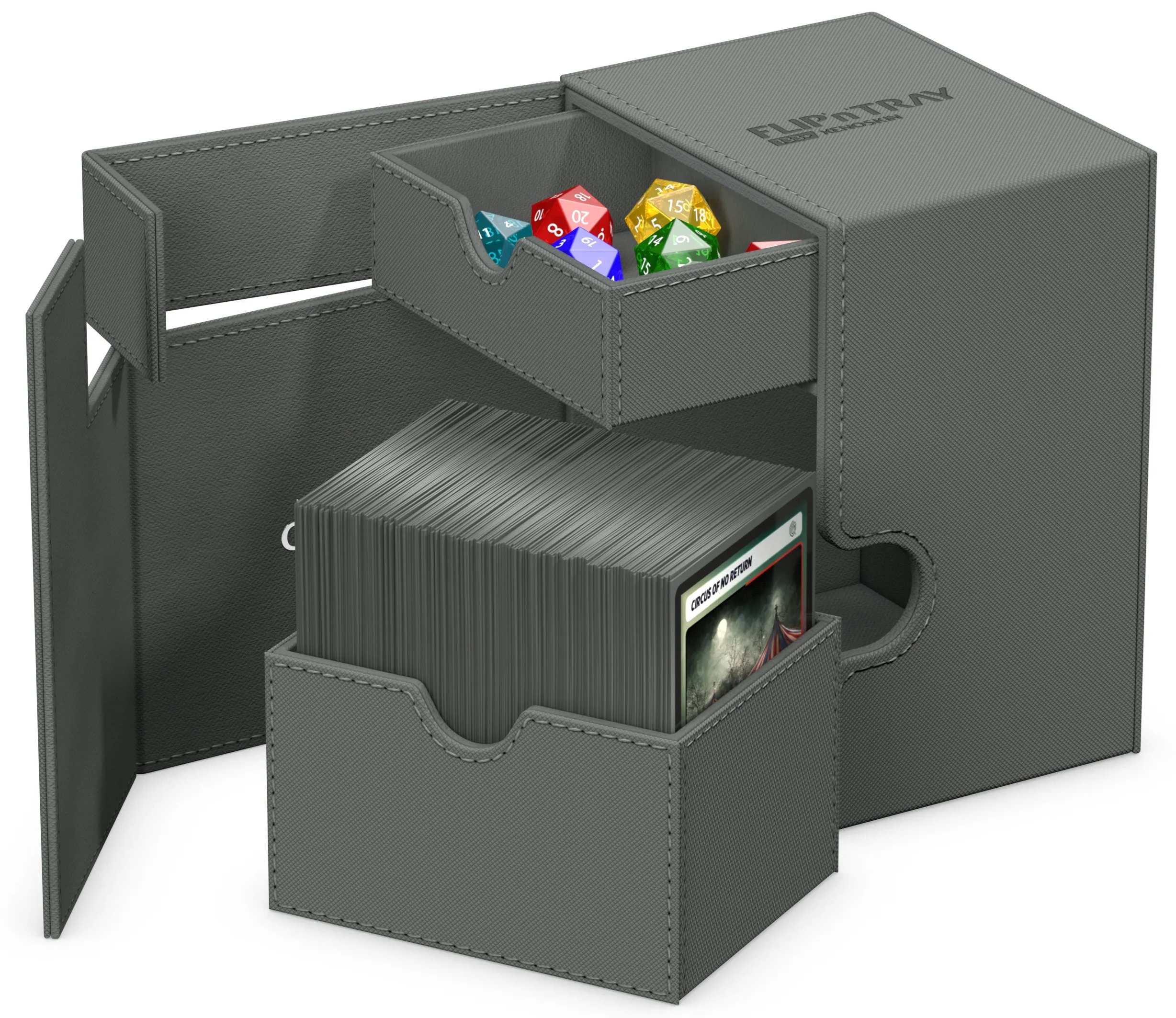 Ultimate Guard FlipnTray Monocolor 133+ Deck Case - Grey