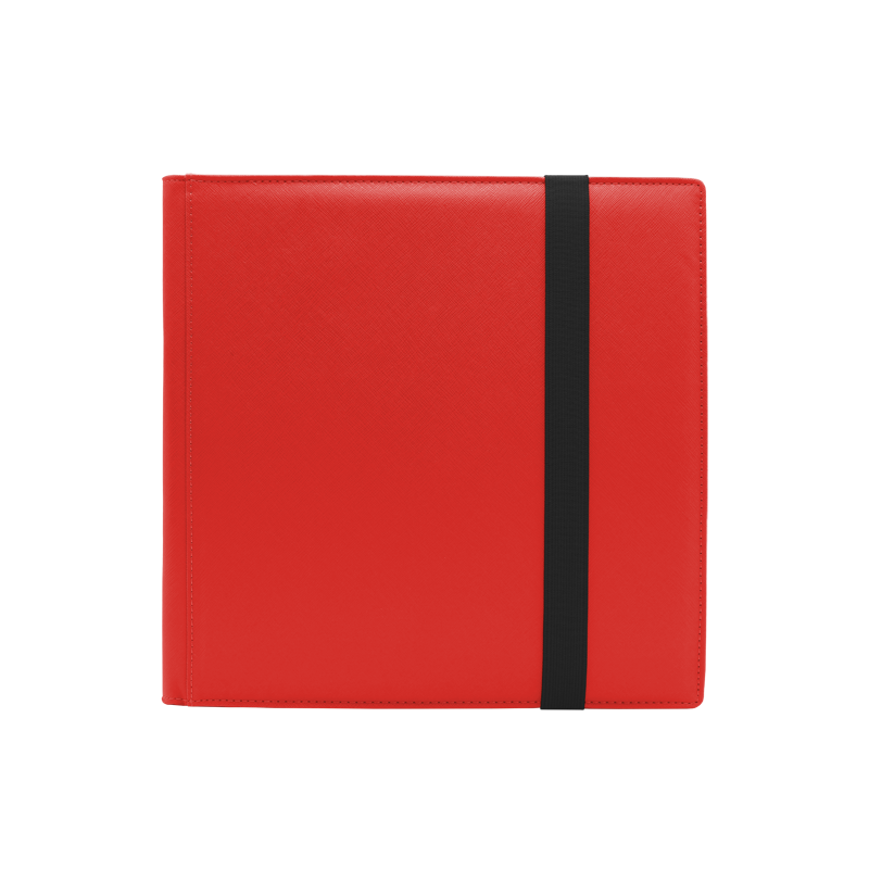 Dex Protection 12-Pocket Binder: Noir- (Red/Black)