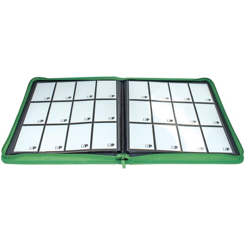 Ultra Pro 12-Pocket Zipper Vivid PRO-Binder - Green