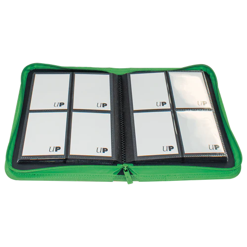 Ultra Pro 4-Pocket Zipper Vivid PRO-Binder - Green