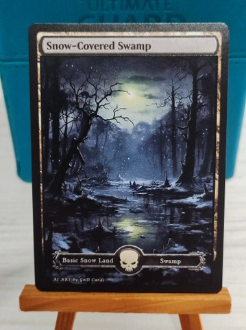 Snow Swamp AI ART