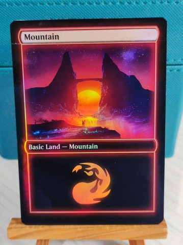 Foil Altered Mountain (NEON Lands)