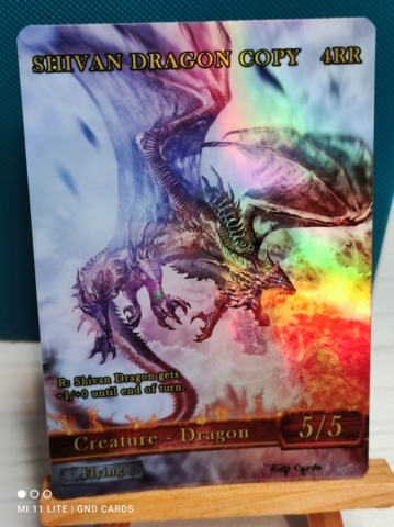 Foil Shivan Dragon COPY/TOKEN
