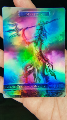 Foil Merfolk #02 (Hexproof)