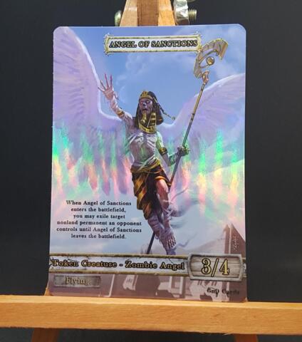 Foil Angel Of Sanctions #9 Embalmed Token