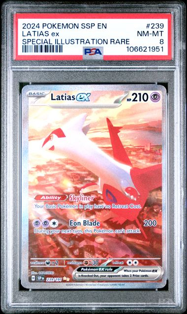 Latias ex - 239/191 - Special Illustration Rare PSA 8
