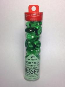 Chessex Glass Gaming Stones 20+ct - Light Green CHX01135