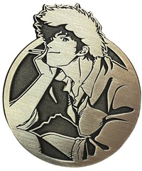 COWBOY BEBOP SMIRKING SPIKE LTD ED EMBLEM PIN