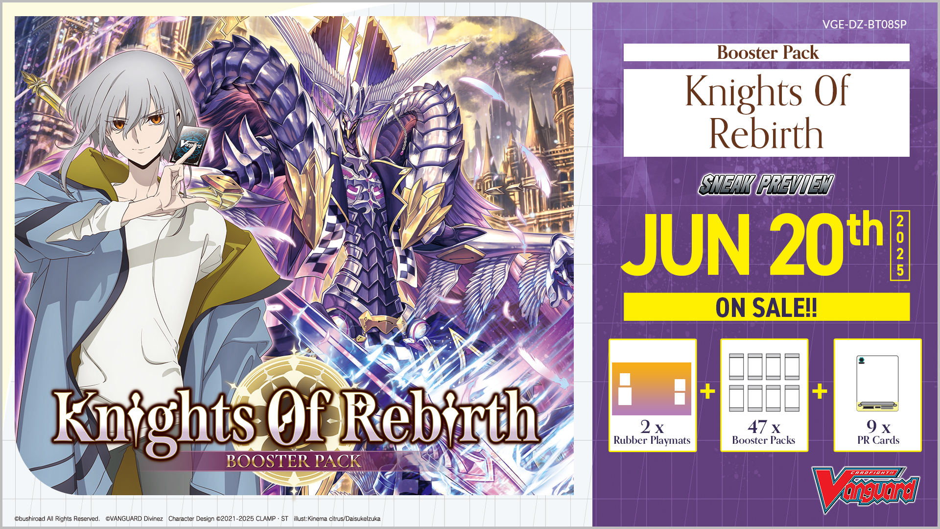 Cardfight Vanguard Divinez: BT08 - Knights Of Rebirth Sneak Preview