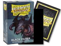 Dragon Shield Sleeves - 100ct Outer Sleeves - Matte Black